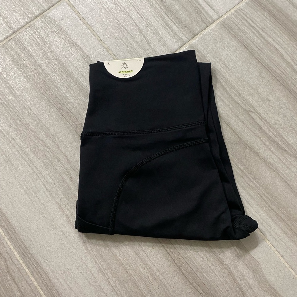 NWT Aerie high rise hugger leggings size large